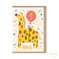 1 Year Old - Giraffe (Foiled)