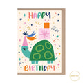 Birthday Turtle (Gold Foil)