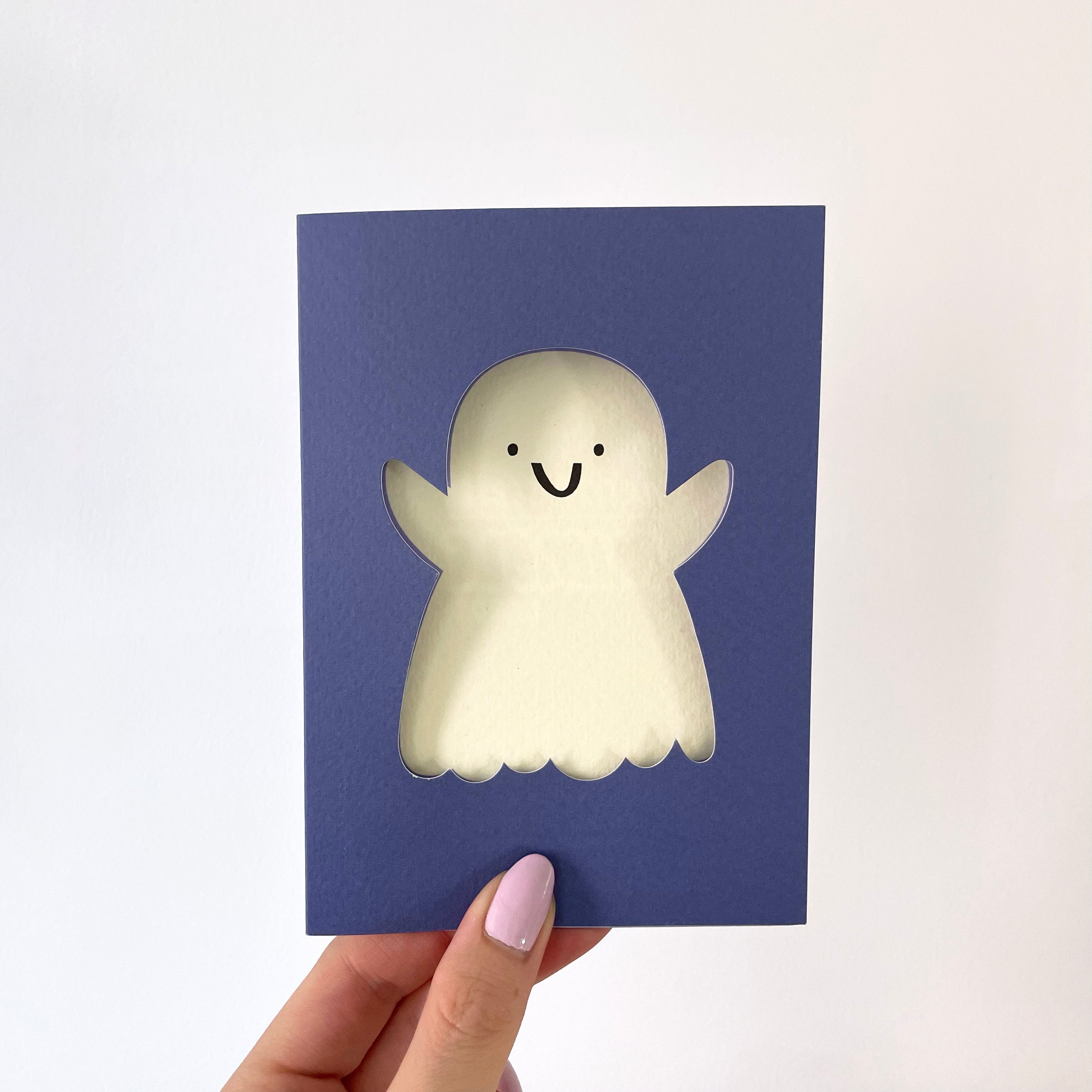 Happy Ghost (Die Cut)